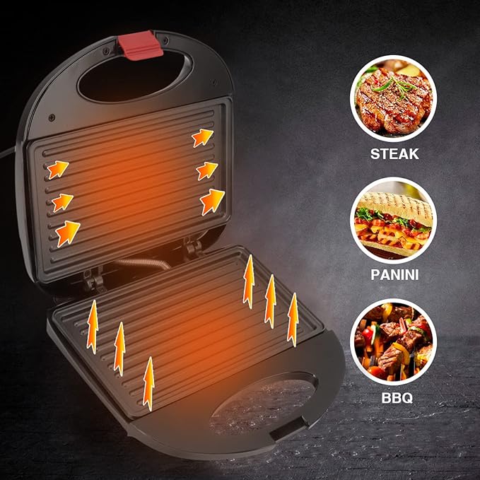 SANDUCHERA PARRILLERA ELÉCTRICA 803 - Imagen 3