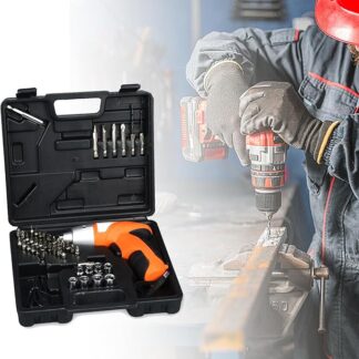 TALADRO Y DESTORNILLADOR ELÉCTRICO 45 PIEZAS