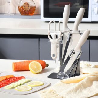 SET CUCHILLO LUJO CON TABLA DE PICAR