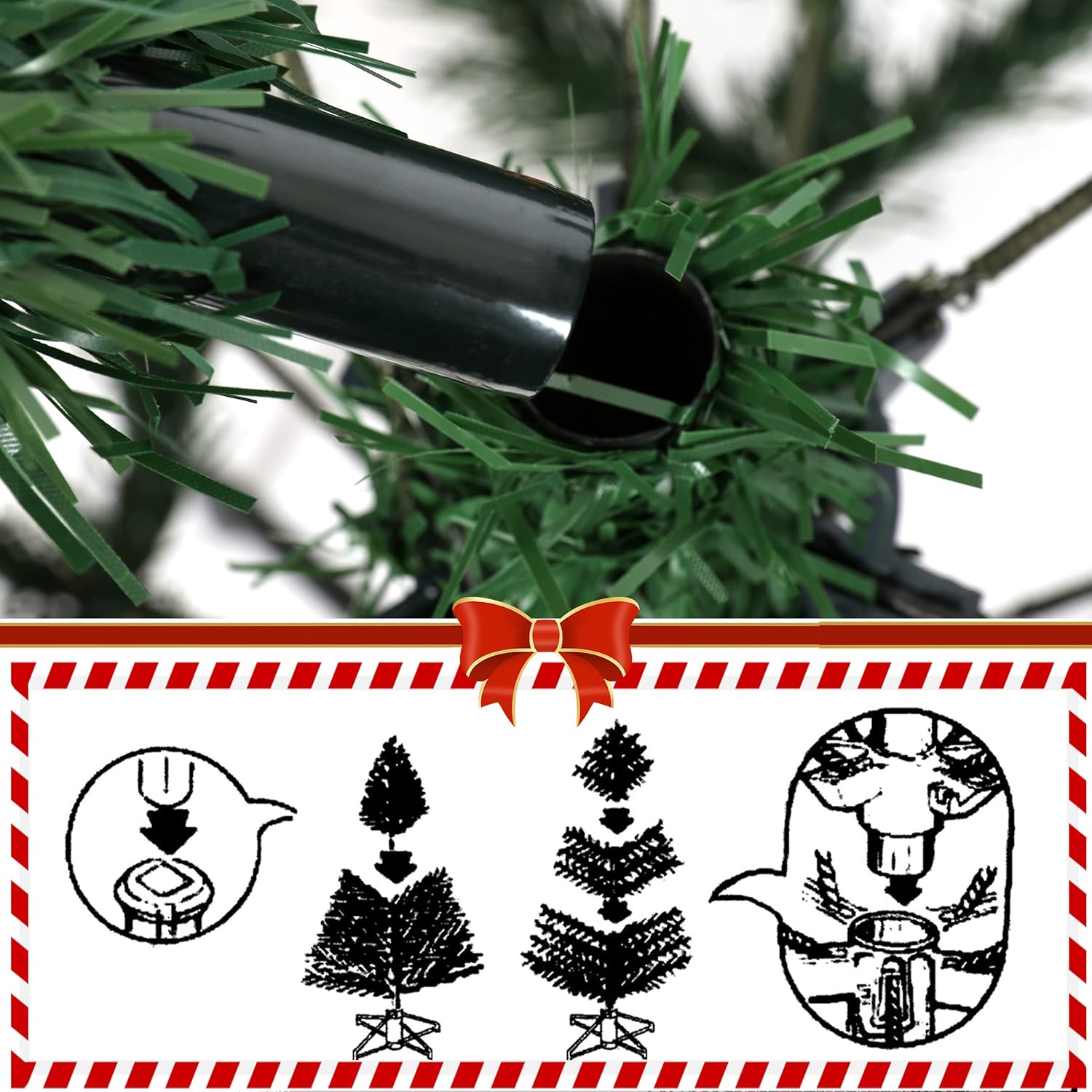 ÁRBOL NAVIDEÑO DECORADO 502 - Imagen 5