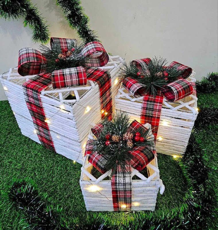 SET X3 CAJA ROJA LUZ SD 5007 NAVIDEÑA