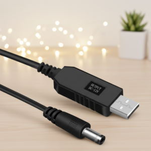 CABLE CONVERTIDOR DE 5V A 12V ESPECIAL PARA ROUTERS