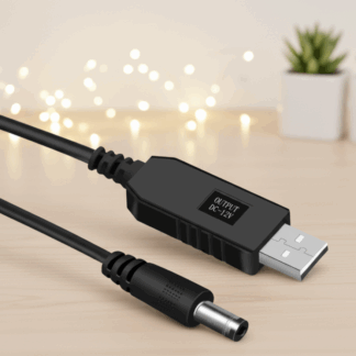CABLE CONVERTIDOR DE 5V A 12V ESPECIAL PARA ROUTERS