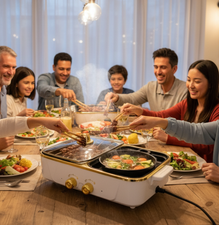 PARILLA Y OLLA ELÉCTRICA 2 EN 1 - Imagen 2