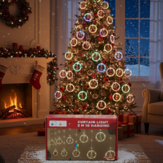 CORTINA LUZ ARO CON MUÑECO 3D ZW 1825 1 MULTICOLOR