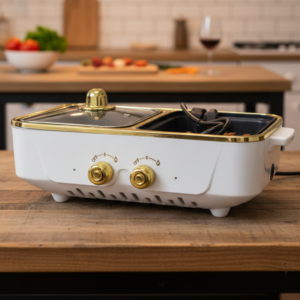 PARILLA Y OLLA ELÉCTRICA 2 EN 1