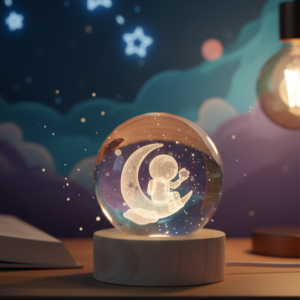 ESFERA ASTRONAUTA SENTADO EN LA LUNA