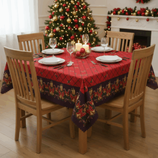 MANTEL NAVIDEÑO 6 PUESTOS