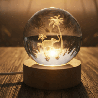 ESFERA DE ELEFANTE CON PLAMERAS 685