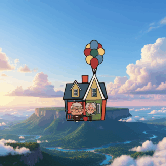 SET LLAVERO PAREJA MODELO CARL Y ELLIE