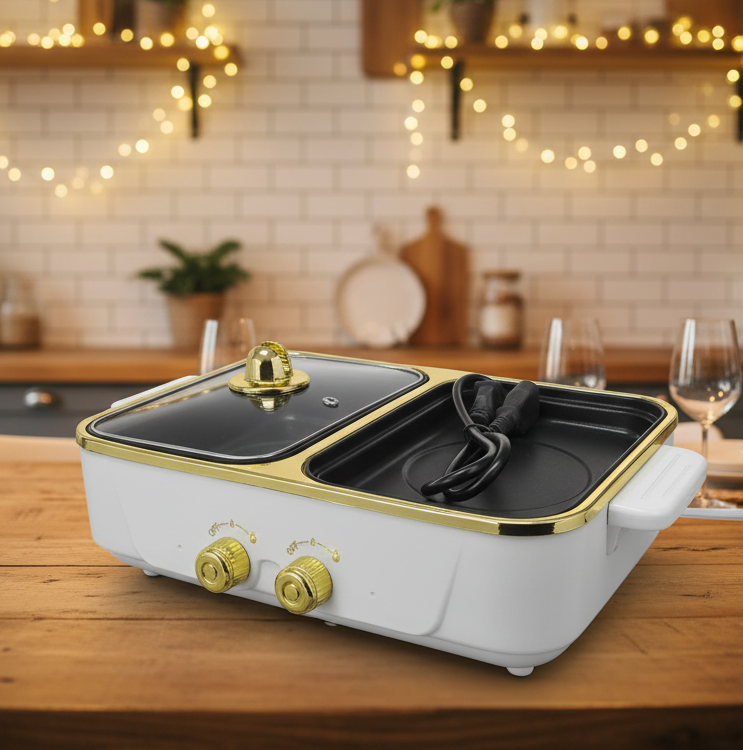 PARILLA Y OLLA ELÉCTRICA 2 EN 1 - Imagen 3