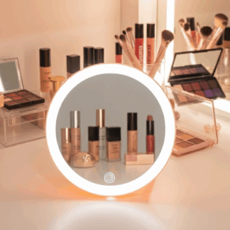 ESPEJO PEQUEÑO CON LUZ REDONDO 634