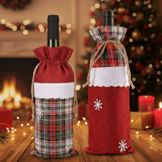 DECORACIÓN DE BOTELLA NAVIDEÑA