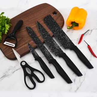 SET DE CUCHILLOS NEGRO