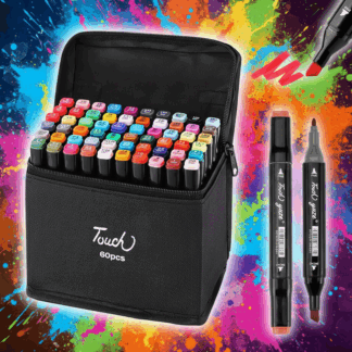 MARCADORES 60 PIEZAS CAJA NEGRA