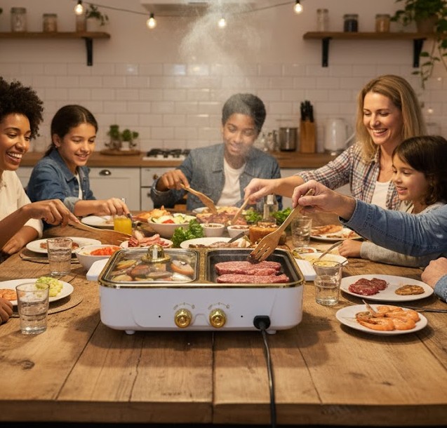 PARILLA Y OLLA ELÉCTRICA 2 EN 1 - Imagen 4