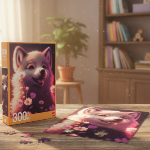 ROMPECABEZAS LOBO BLACO DE 300 PCS