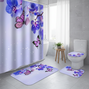 SET X4 DE BAÑO MARIPOSA
