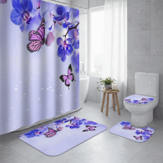SET X4 DE BAÑO MARIPOSA