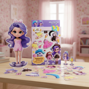 MUÑECA CON ACCESORIOS MAGNÉTICOS DREESS UP 042