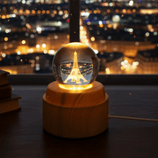 ESFERA DE CRISTAL DE DISEÑO Y GIRAMIENTO