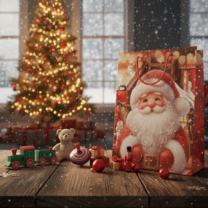 FUNDA DE REGALO PAPÁ NOEL