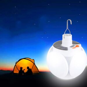 FOCO BALÓN RECARGABLE Y SOLAR