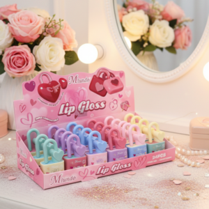 LIP GLOSS CANDADO CON CORAZÓN