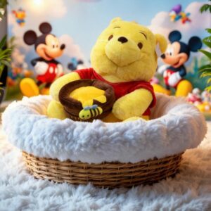 COBIJA PELUCHE WINNIE THE POOH CON MIEL
